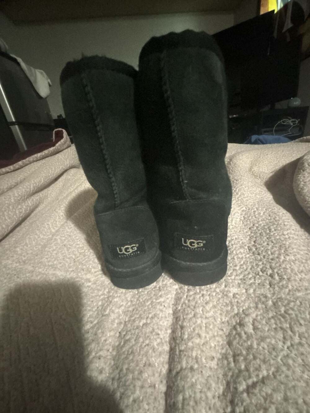 UGG Australia Classic Short Black Sheepskin Boots